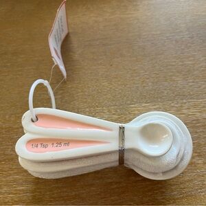 Easter bunny ceramic measuring spoons/set of 4